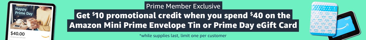 Prime Exclusive Free $10 Amazon Promo Credit With $40 Gift Card Purchase