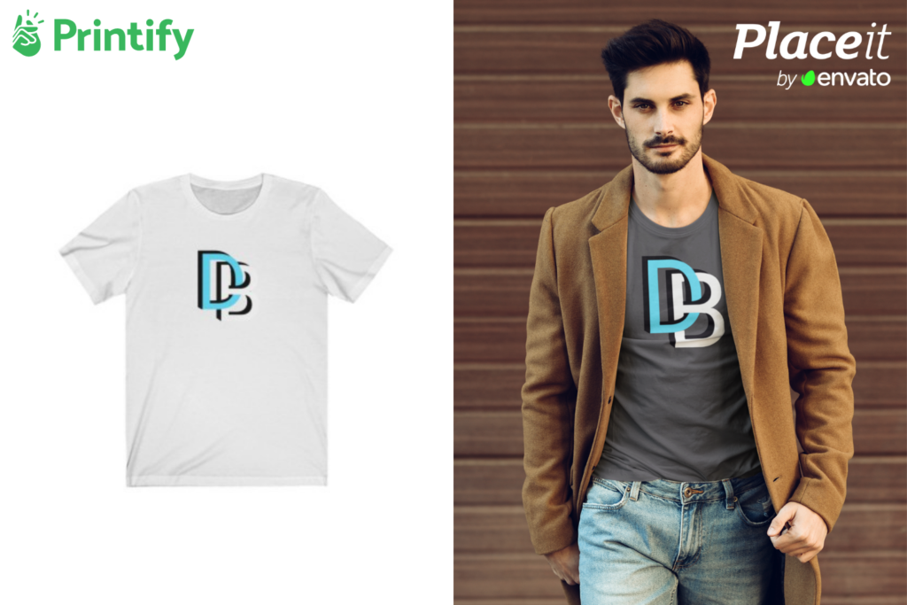 Print On Demand Printify Standard Mock Up VS Place It Comparison Preview Tutorial