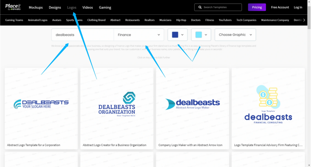 Place It's Logo Designing Tool Preview Tutorial